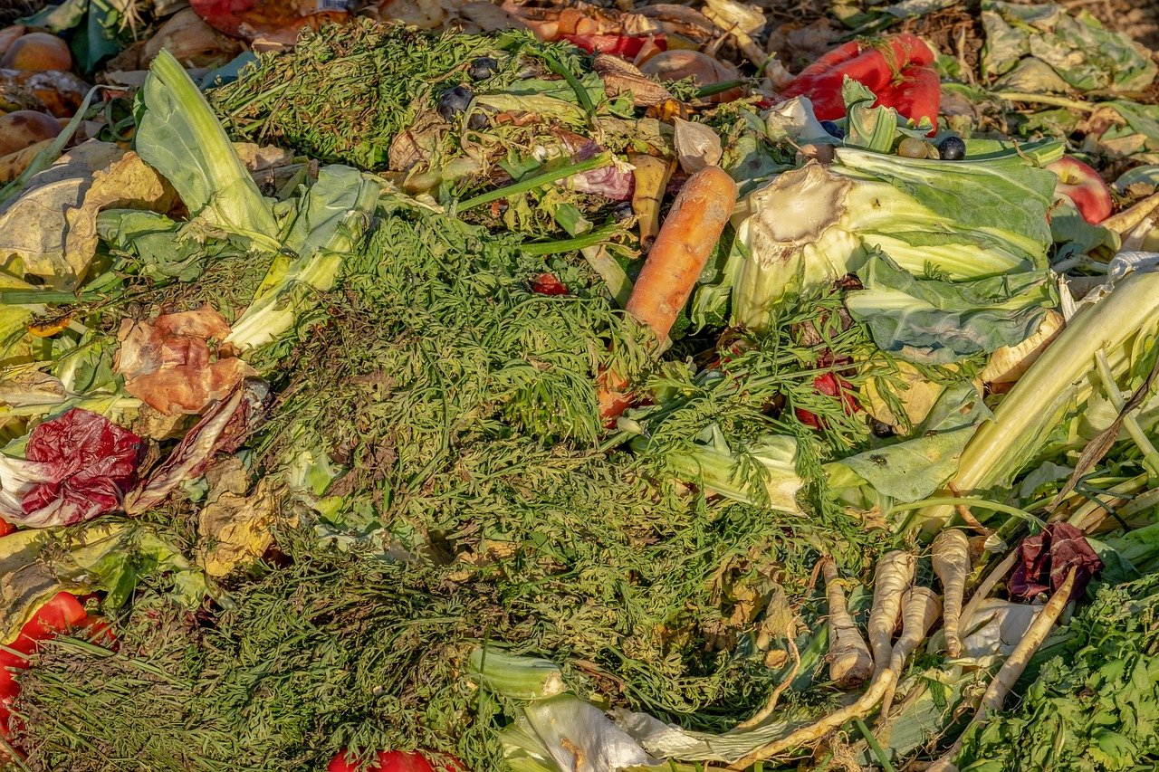 ingrédients naturels pour bokashi sur table